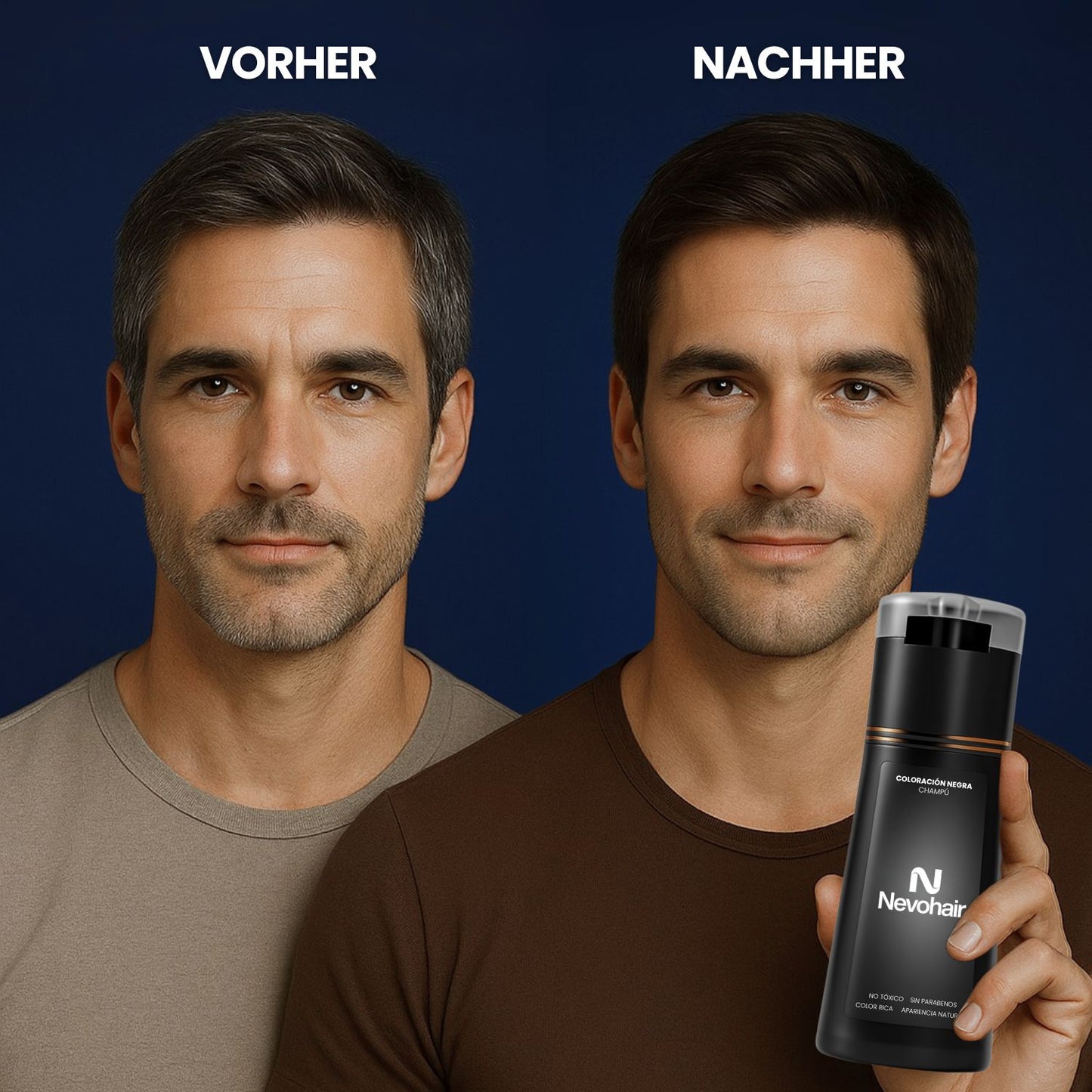 Sofort färbendes Shampoo für Männer